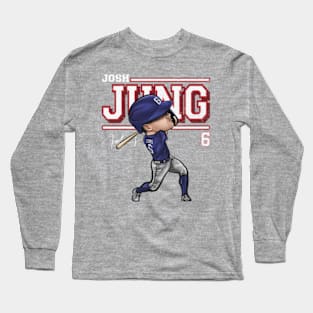 Josh Jung Texas Cartoon Long Sleeve T-Shirt